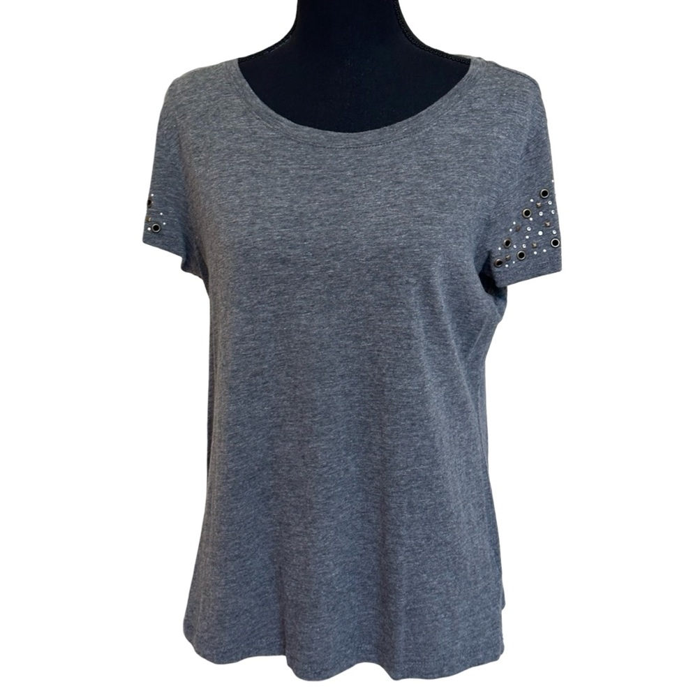 Maurices Embellished Short Sleeve Crew Neck Tee